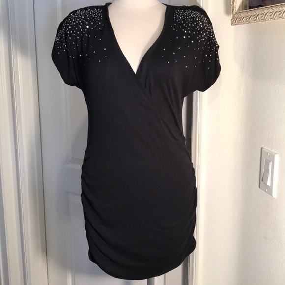 Express Dresses & Skirts - Studded Black Dress or Top with Leggings.